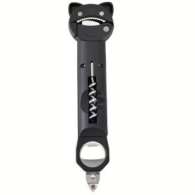 4-in-1 And 5-in-1 Can Openers And Bottle Openers, Suitable For Seniors With Arthritis And Hand Weakness (Color: Black)